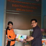 Serah Terima Bantuan dari Perwakilan IKA UB yaitu Bapak Herman Suryokumoro kepada BPBD Kota Malang (05-10-2018)